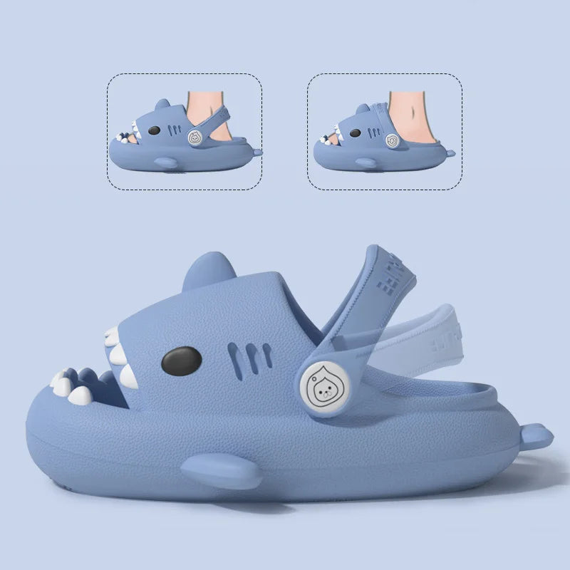 Sandales unisex souple et Antidérapant en Cartoon Requin