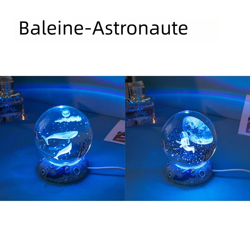 Lampe d'ambiance lumières de nuit Crystal