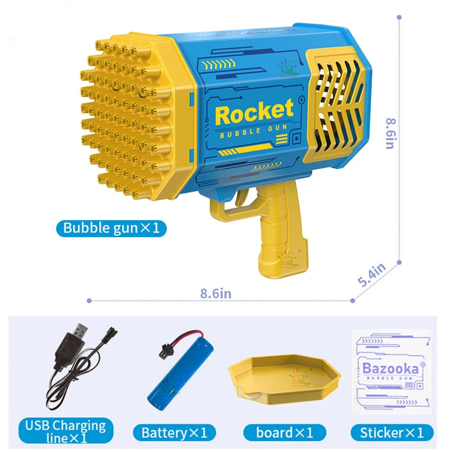 Machine à bulles spatiales entièrement automatique à 69 trous