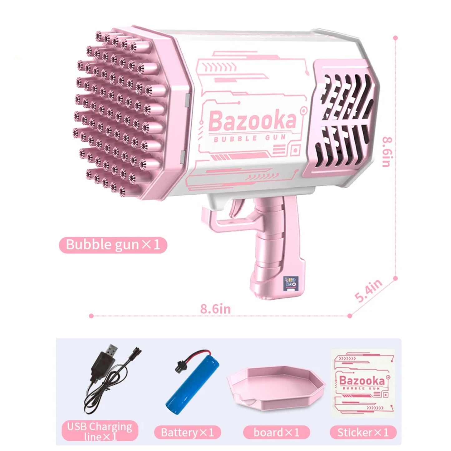 Machine à bulles spatiales entièrement automatique à 69 trous