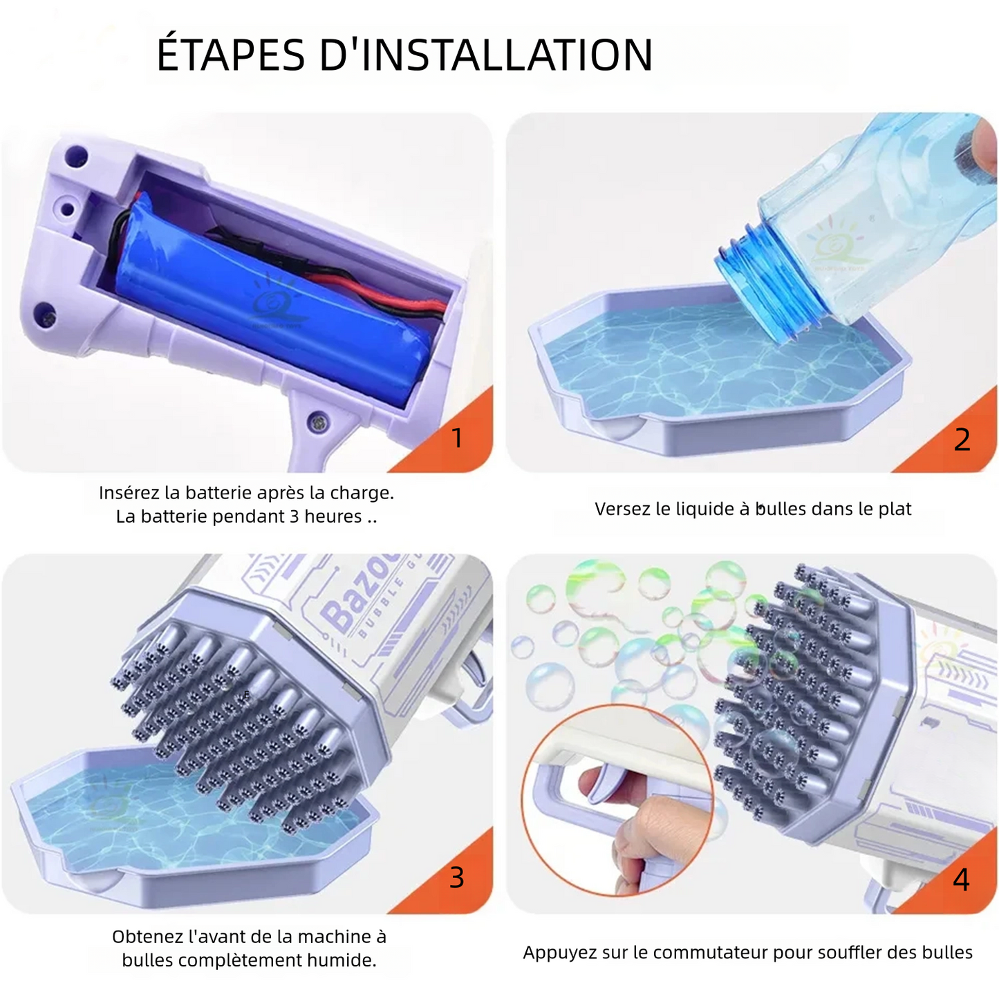 Machine à bulles spatiales entièrement automatique à 69 trous