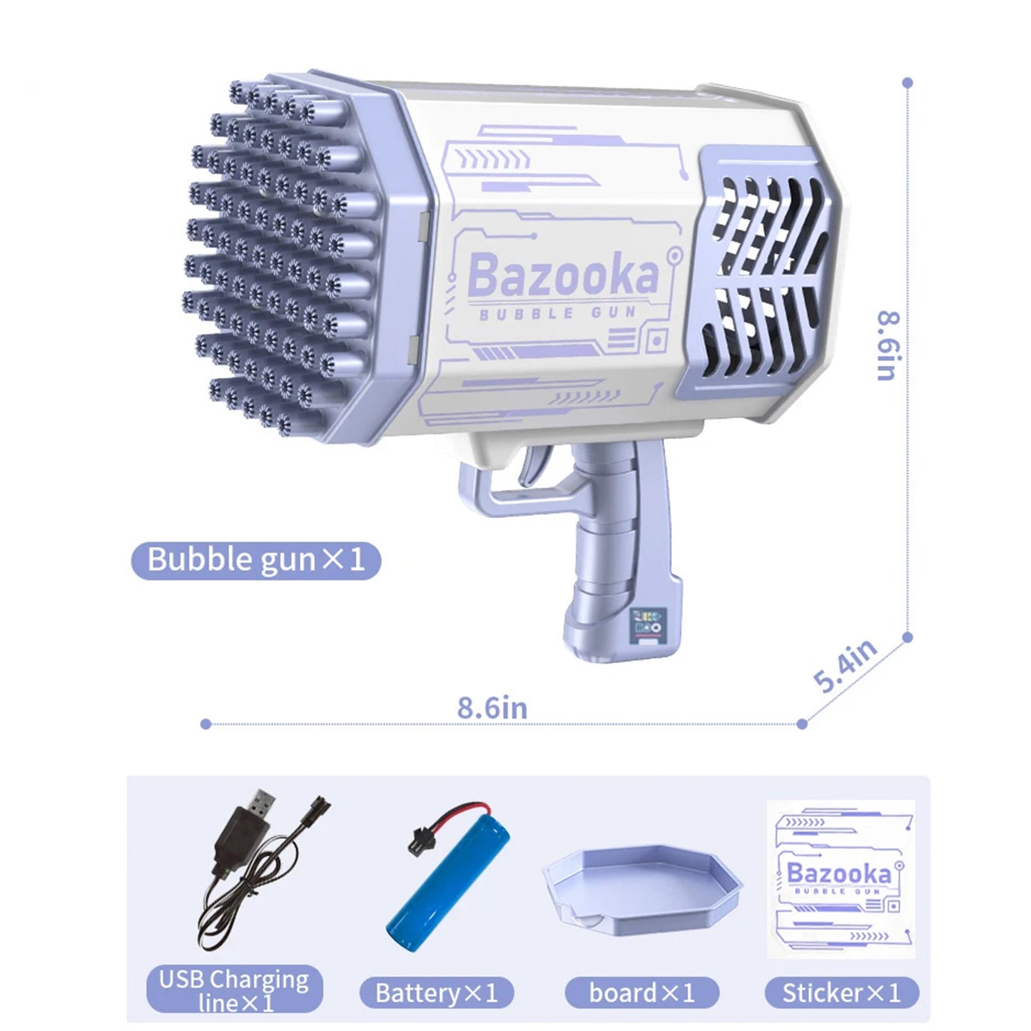 Machine à bulles spatiales entièrement automatique à 69 trous